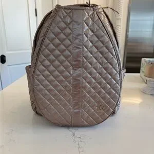 Oliver Thomas Rose Gold 24-7 Quilted Backpack Oliver Thomas 24 + 7 Tennis Backpack - Rose Gold main image 4